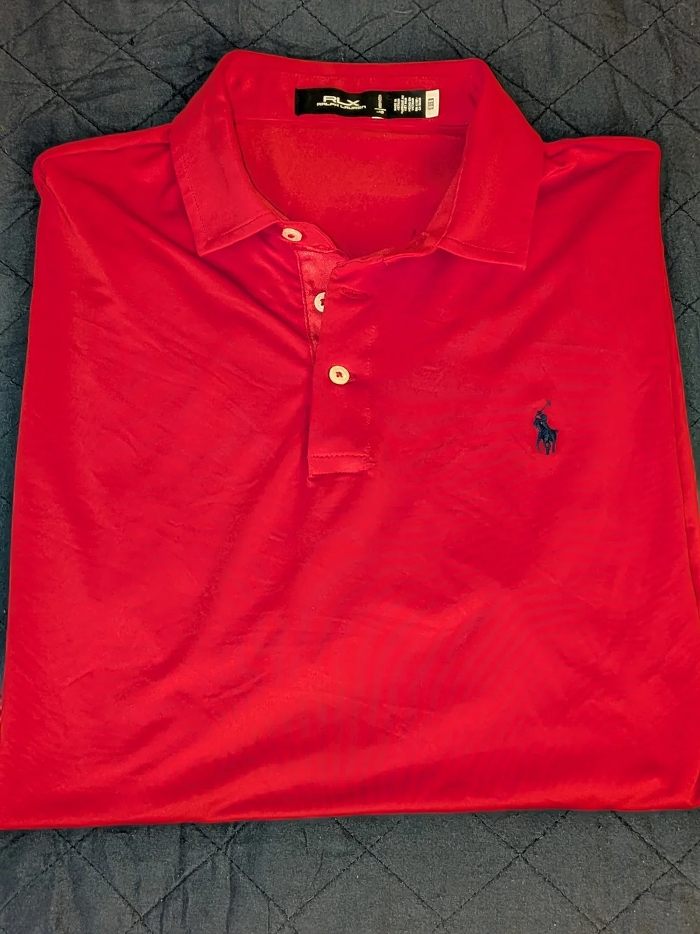 Ralph Lauren RLX Men’s Red Polo with Navy Pony